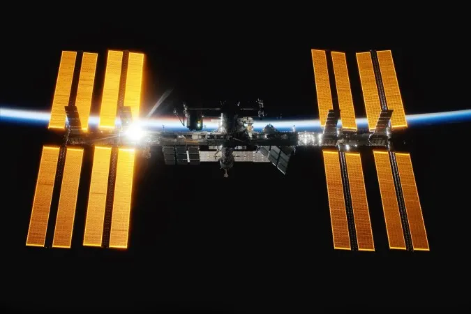 A photo of the International Space Station.