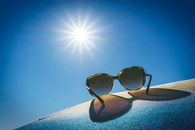 A photo of a pair of sunglasses.