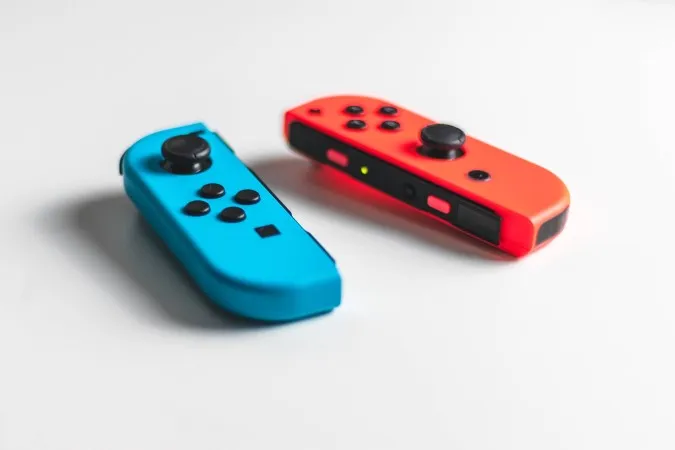 A photo of a pair of Nintendo Switch Joy-Cons.